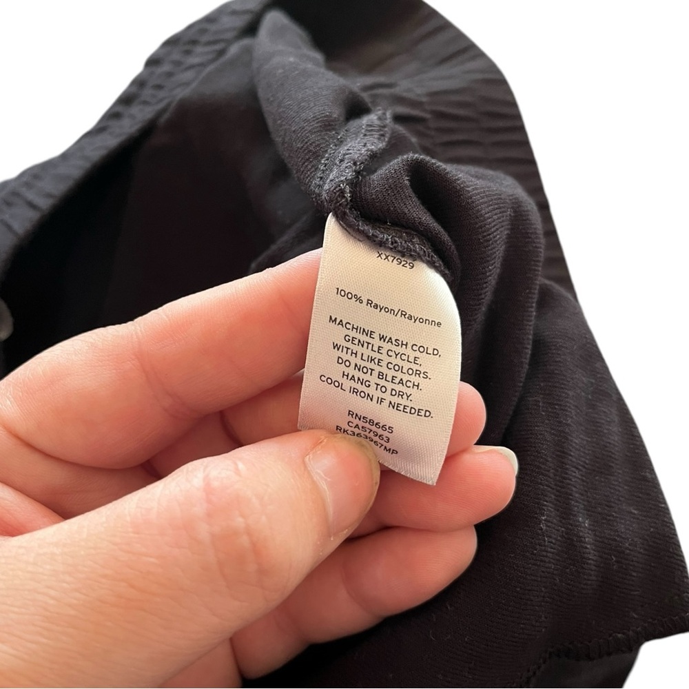 14th and Union Black Cropped Jogger Pants Elastic Waist Small Soft & Comfy! - Picture 5 of 11